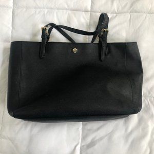 Tory Burch Black Saffiano Leather Tote